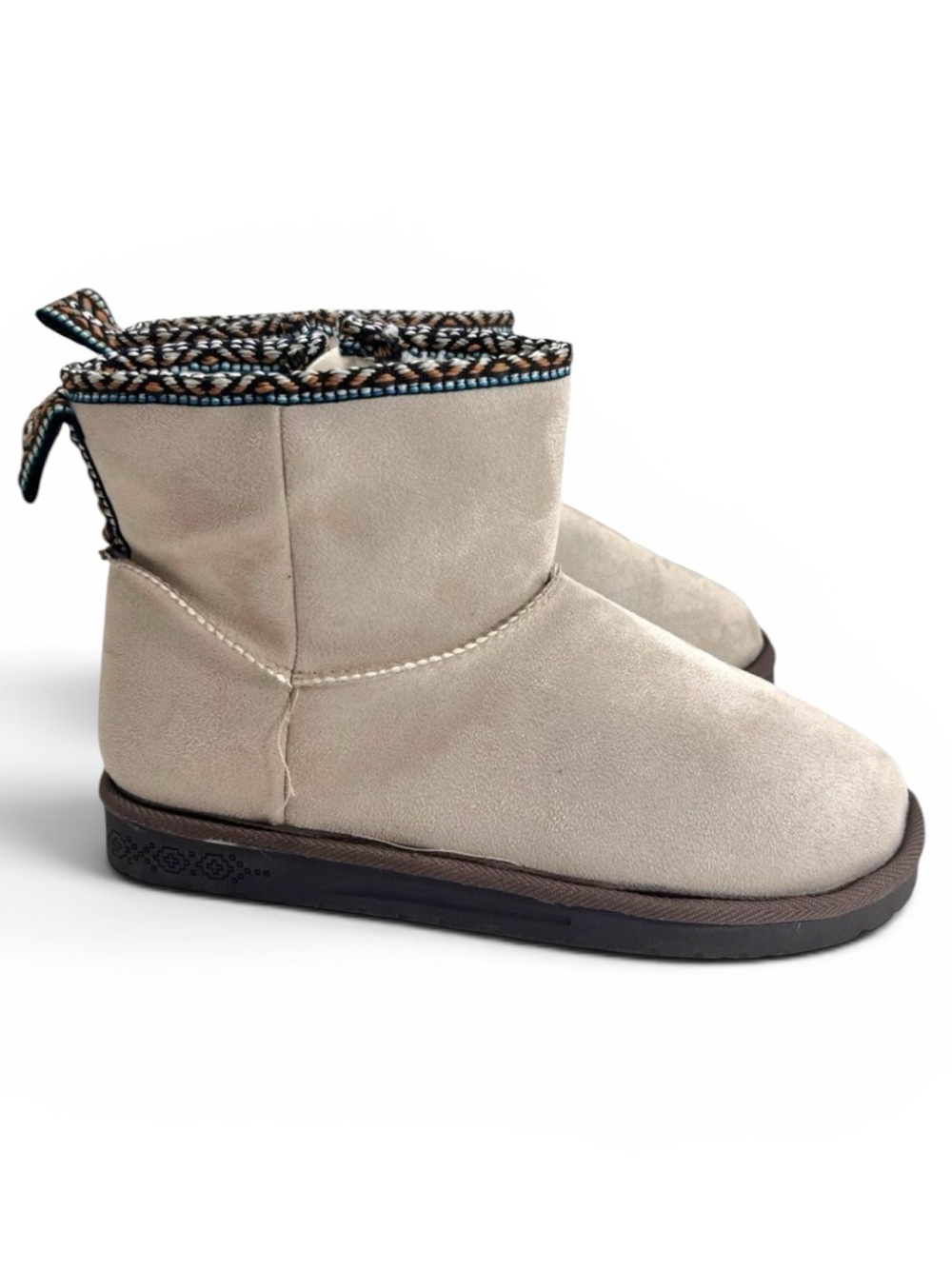 Muk Luks Tasha Side Zip Winter Boots in Color Stone